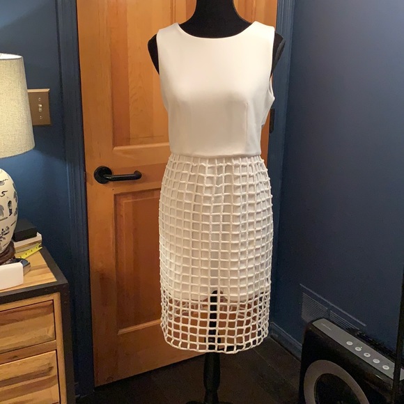 J.O.A. Dresses & Skirts - J.O.A. Off White Caged Dress